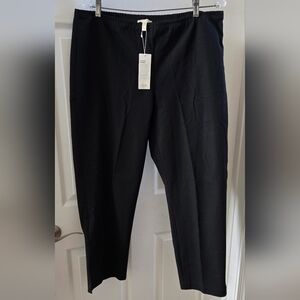 Eileen Fisher Women Slim Ankle Pants, Black, Size XL NWT